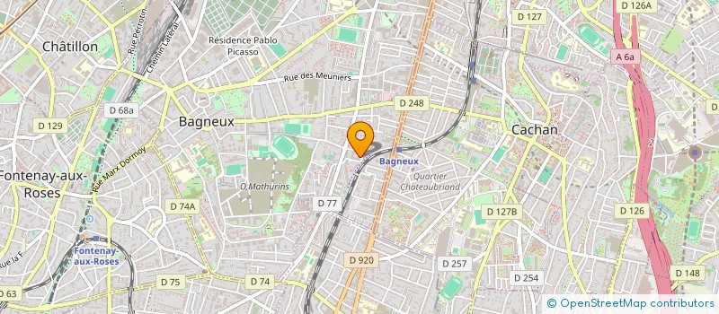 localisation de l'entreprise COURADOM  BAGNEUX