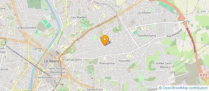 localisation de l'entreprise COURAGE  LE MANS