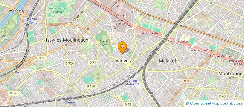 localisation de l'entreprise COURAGE A 2 PATTES  VANVES