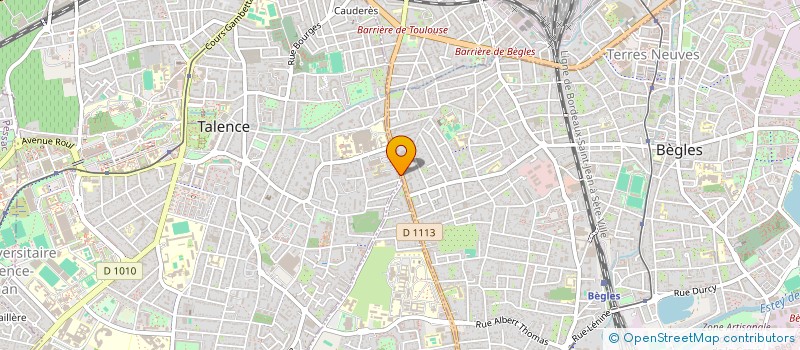 localisation de l'entreprise COURAGE INSIGHT CONSULTING  TALENCE