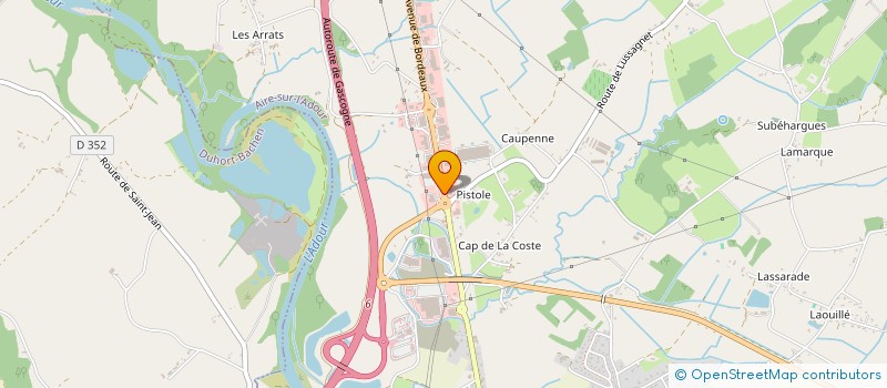 localisation de l'entreprise COURALET à AIRE-SUR-L'ADOUR