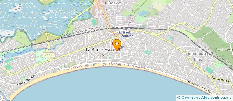 localisation de l'entreprise COURALET  LA BAULE-ESCOUBLAC