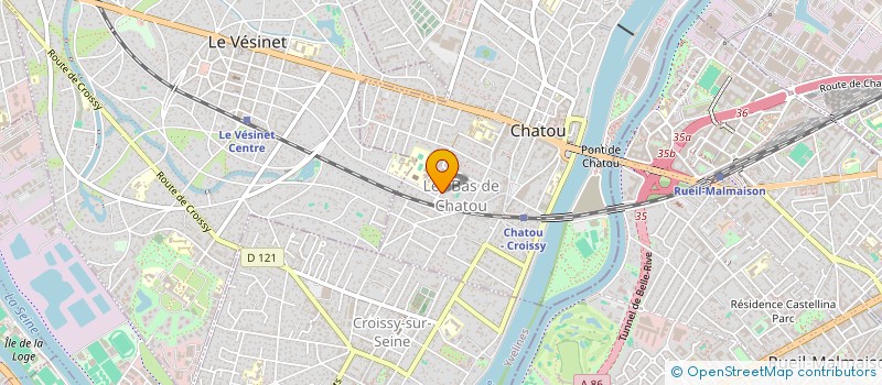 localisation de l'entreprise COURANCES C&P  CHATOU