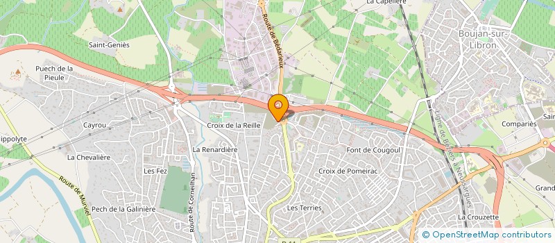 localisation de l'entreprise COURANGE  BEZIERS