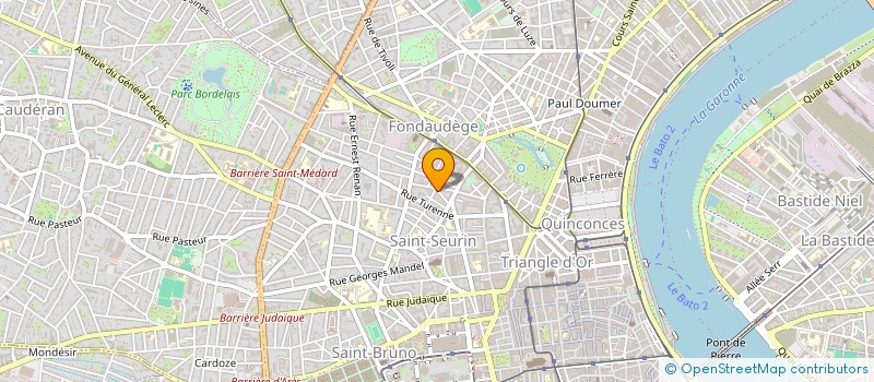 localisation de l'entreprise COURANT 33  BORDEAUX