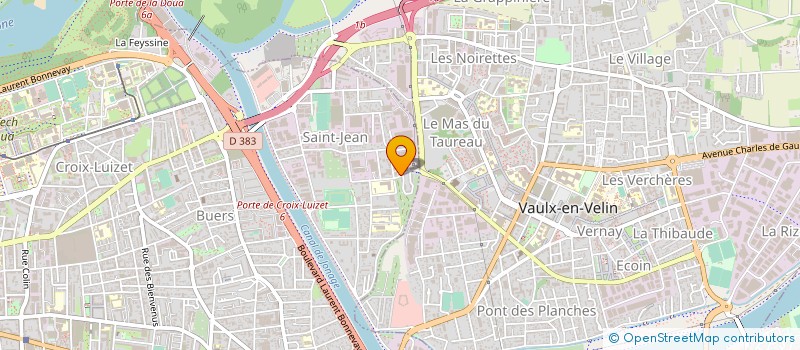 localisation de l'entreprise COURANT D AIR à VILLEURBANNE