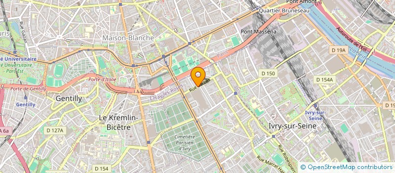 localisation de l'entreprise COURANT D'ERE  IVRY-SUR-SEINE