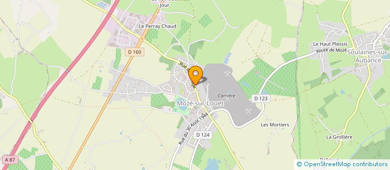 localisation de l'entreprise COURANT DAGUIN  MOZE-SUR-LOUET