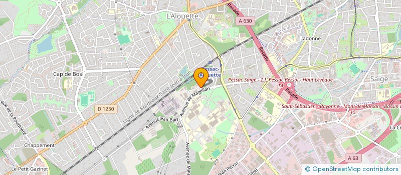 localisation de l'entreprise COURANT INNOVANT ALTERNATIF à PESSAC