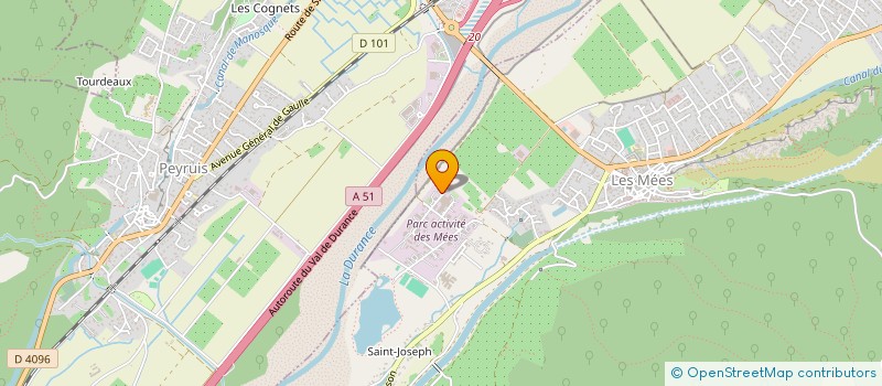 localisation de l'entreprise COURANT SUD à LES MEES