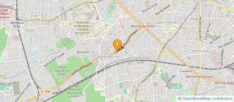 localisation de l'entreprise COURANT VERT à BORDEAUX