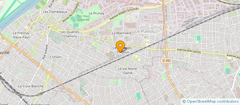 localisation de l'entreprise COURANTRAVAIL à SARTROUVILLE