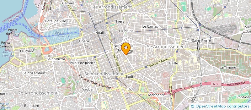 localisation de l'entreprise COURANTS D'AIR à MARSEILLE