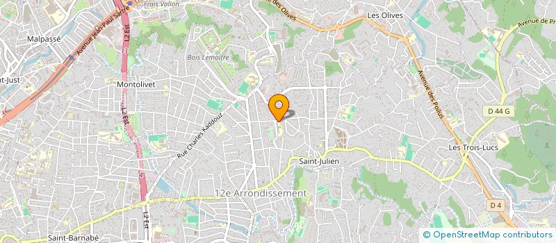 localisation de l'entreprise COURANTS D ART ASSOCIATION CULTURELLE  MARSEILLE