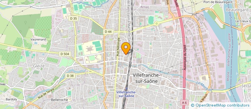 localisation de l'entreprise COURANTS D R à VILLEFRANCHE-SUR-SAONE