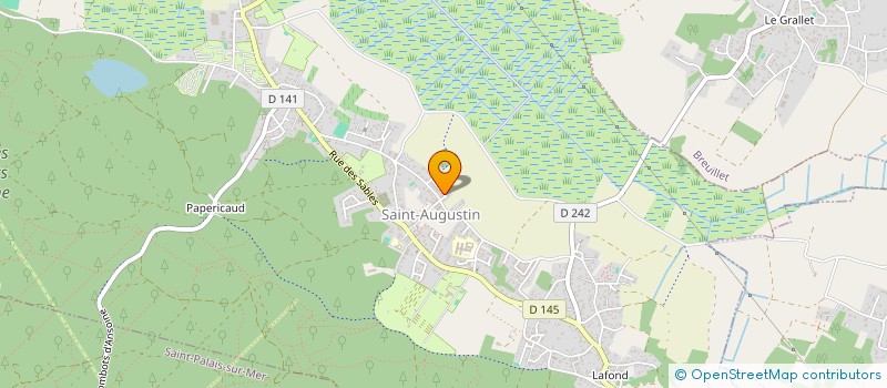 localisation de l'entreprise COURAUD 17  SAINT-AUGUSTIN
