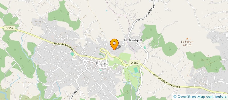 localisation de l'entreprise COURAUDON  FLAYOSC