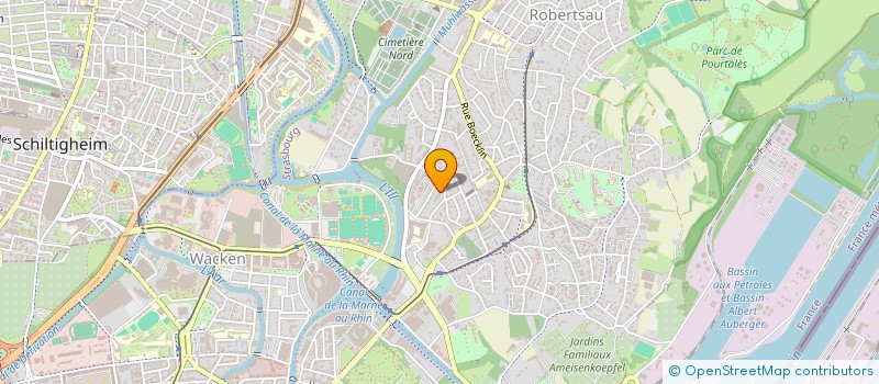 localisation de l'entreprise COURAUTO à STRASBOURG