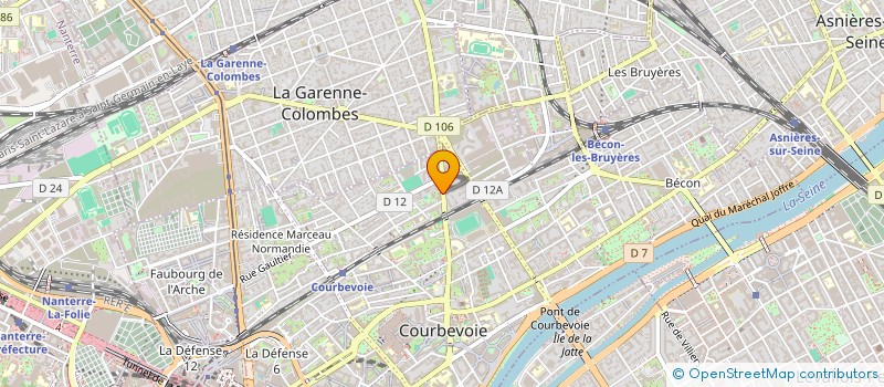 localisation de l'entreprise COURB COIFF à COURBEVOIE