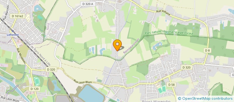 localisation de l'entreprise COURBE VERRON  RAIMBEAUCOURT