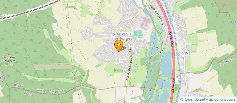 localisation de l'entreprise COURBERAND EURL à CHATENOIS-LES-FORGES