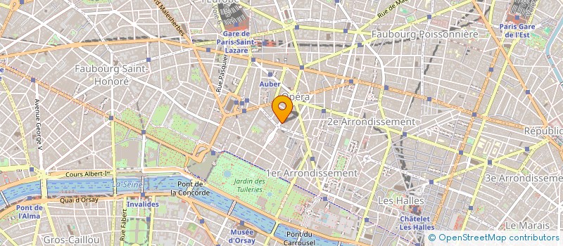 localisation de l'entreprise COURBES  PARIS