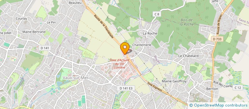 localisation de l'entreprise COURBES ET PERSPECTIVES à VAUX-SUR-MER