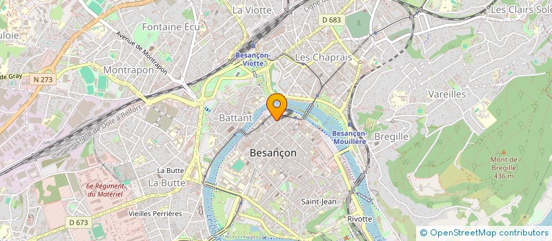 localisation de l'entreprise COURBESAC à BESANCON