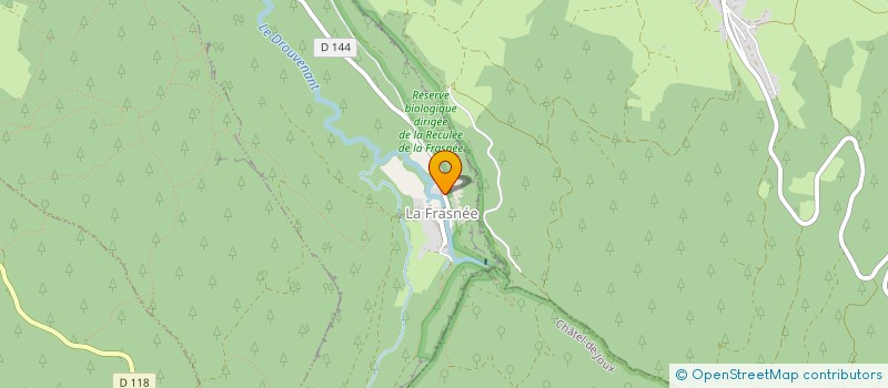 localisation de l'entreprise COURBET IMMO  LA FRASNEE