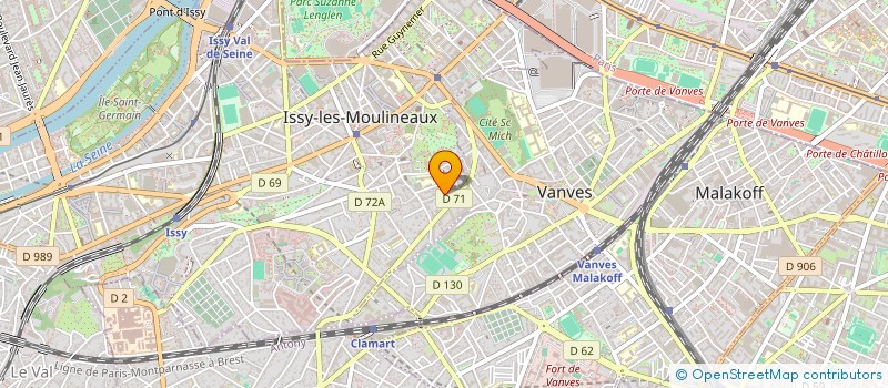 localisation de l'entreprise COURBEVOIE 157 TIMBAUD à ISSY-LES-MOULINEAUX