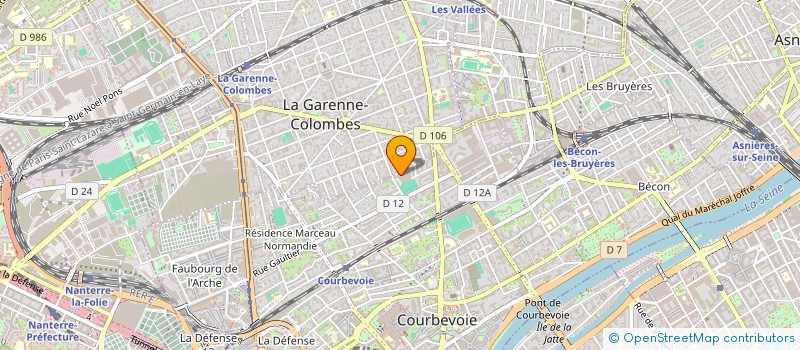 localisation de l'entreprise COURBEVOIE BOXE ANGLAISE à COURBEVOIE