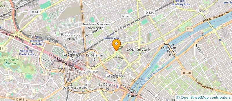 localisation de l'entreprise COURBEVOIE CA à COURBEVOIE