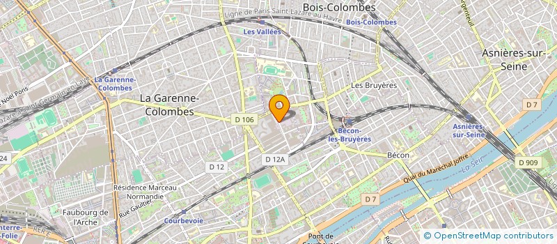 localisation de l'entreprise COURBEVOIE FORME à COURBEVOIE