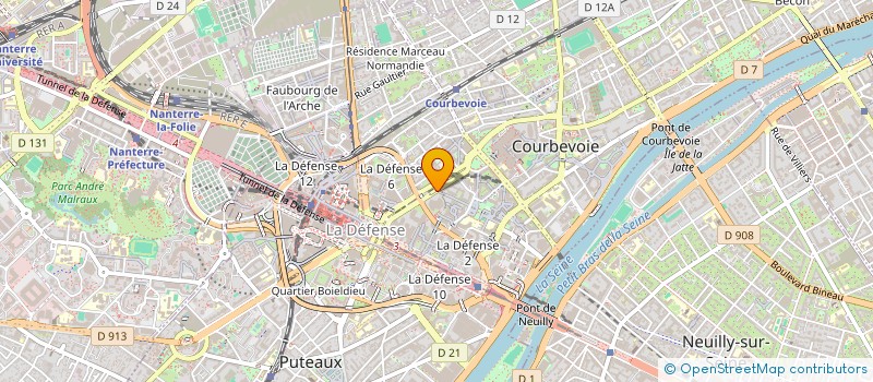 localisation de l'entreprise COURBEVOIE GAMBETTA QUARANTE QUATRE à COURBEVOIE