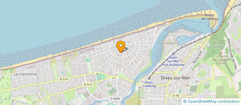 localisation de l'entreprise COURBEVOIE INVESTISSEMENT  CABOURG