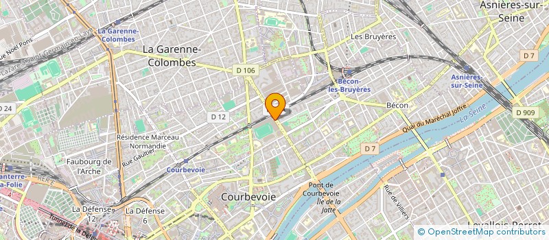 localisation de l'entreprise COURBEVOIE KUNG FU à COURBEVOIE