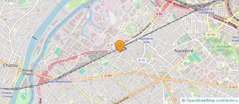 localisation de l'entreprise COURBEVOIE MOULIN  NANTERRE