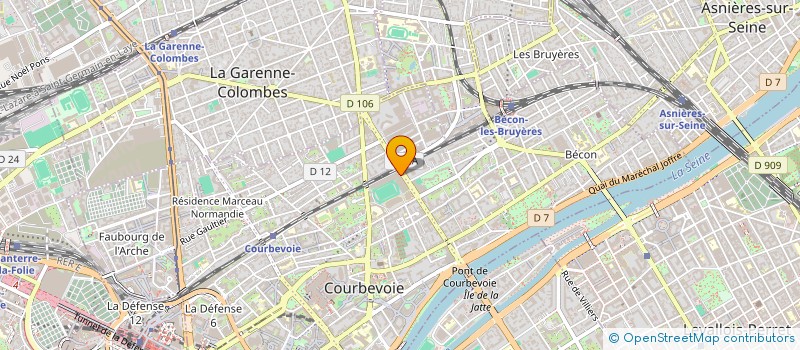 localisation de l'entreprise COURBEVOIE MUSCULATION à COURBEVOIE