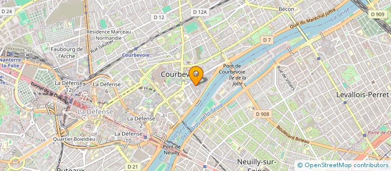 localisation de l'entreprise COURBEVOIE-PHILO à COURBEVOIE