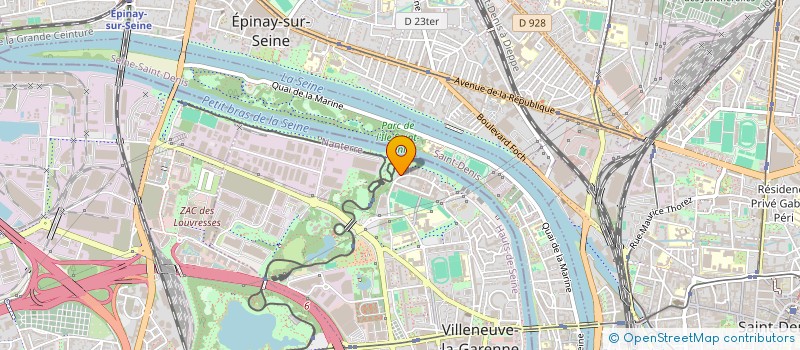 localisation de l'entreprise COURBEVOIE SPORT TENNIS DE TABLE à VILLENEUVE-LA-GARENNE