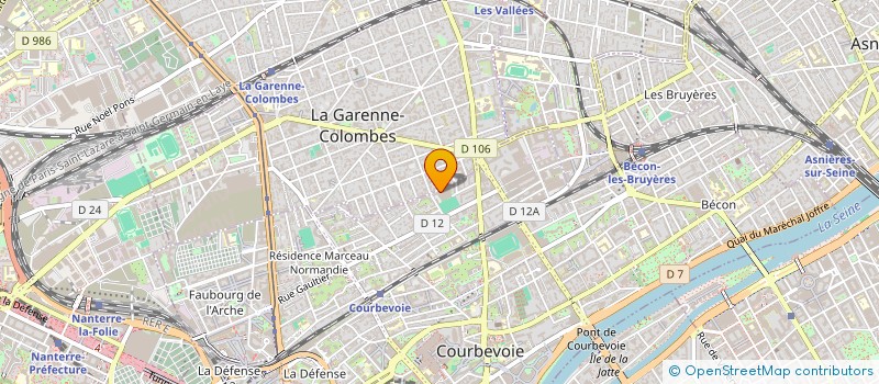 localisation de l'entreprise COURBEVOIE SPORTS BOXE FRANCAISE à COURBEVOIE