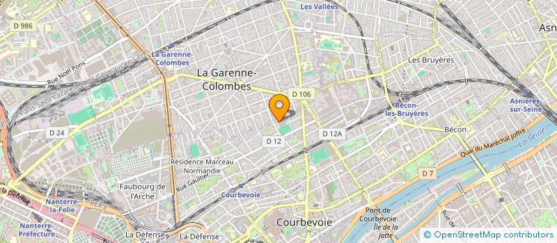 localisation de l'entreprise COURBEVOIE SPORTS FOOTBALL à COURBEVOIE