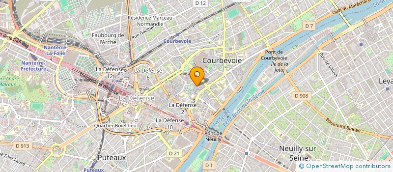 localisation de l'entreprise COURBEVOISIENNE DE TIR à COURBEVOIE