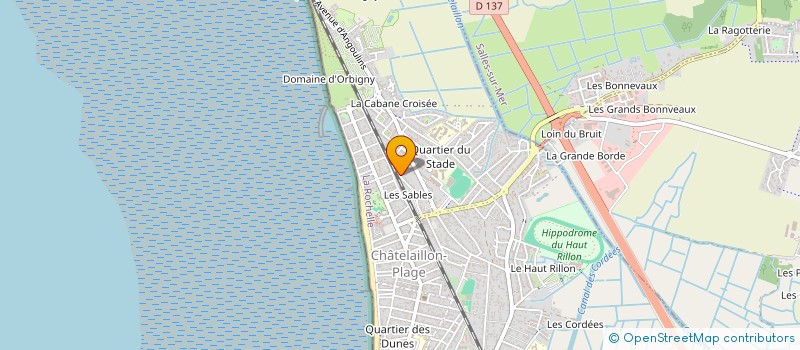 localisation de l'entreprise COURBI à CHATELAILLON-PLAGE