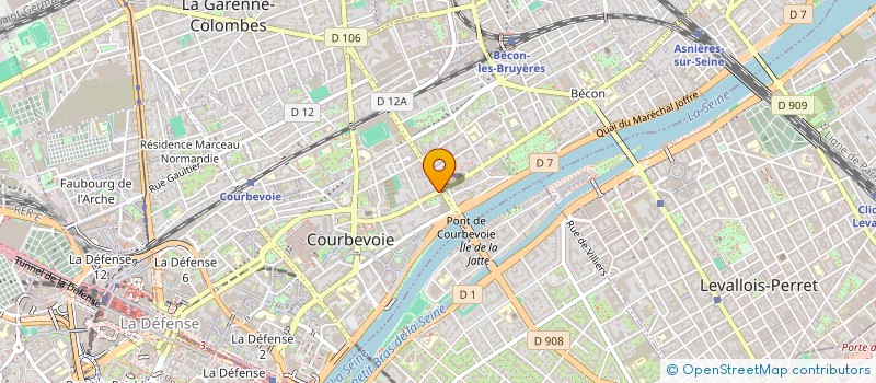 localisation de l'entreprise COURBICHIENS  COURBEVOIE