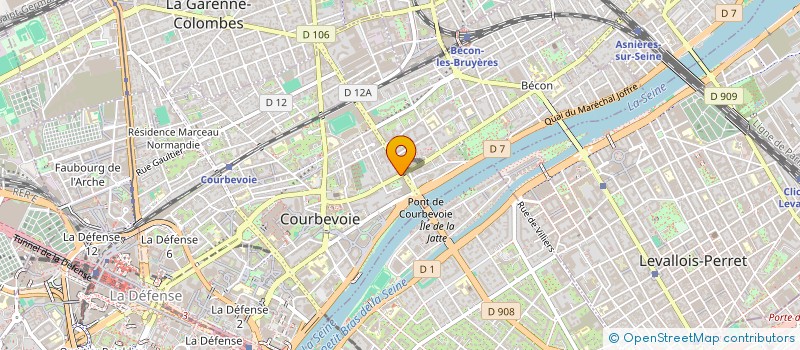 localisation de l'entreprise COURBICHIENS à COURBEVOIE