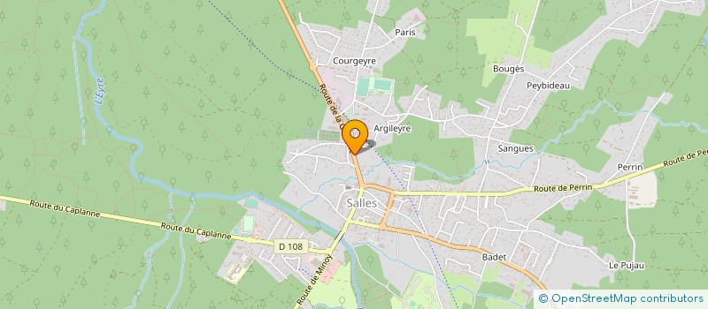 localisation de l'entreprise COURBIN à SALLES