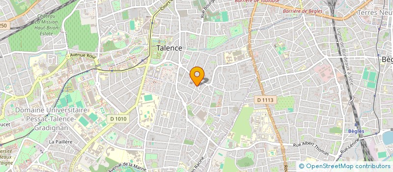 localisation de l'entreprise COURBU SA  TALENCE