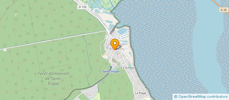 localisation de l'entreprise COURCAUD R & X  SAINT-TROJAN-LES-BAINS