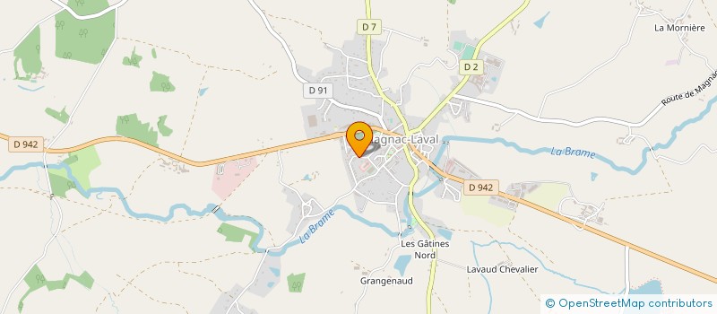 localisation de l'entreprise COURCELLE DIDIER  MAGNAC-LAVAL